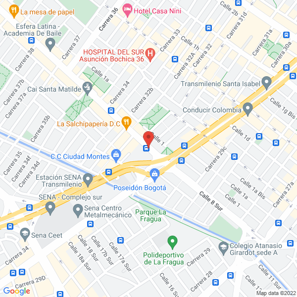 Mapa de Centro De Rehabilitación Para Adultos Ciegos