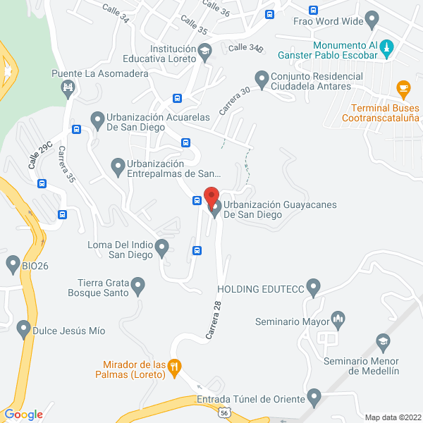 Mapa de Centro De Repuestos Marinilla