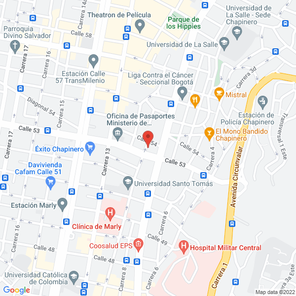 Mapa de Consultorio Dra María F. Chaparro