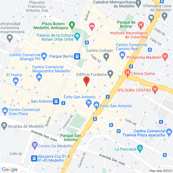 Mapa de Centro Clínico Estético Dr. Mario Arango
