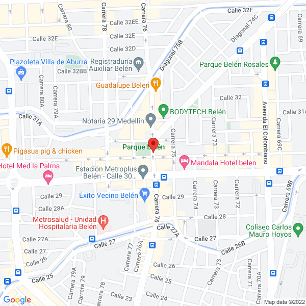 Mapa de Centro Especializado Del Colchón