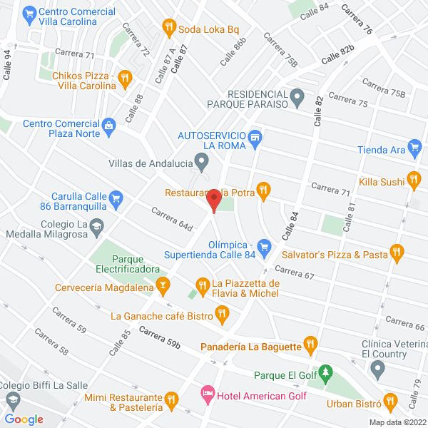 Map of Papeleria La Gran Corona