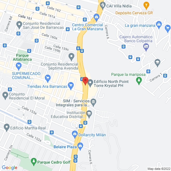 Mapa de Coaching Hall International De Colombia Ltda.