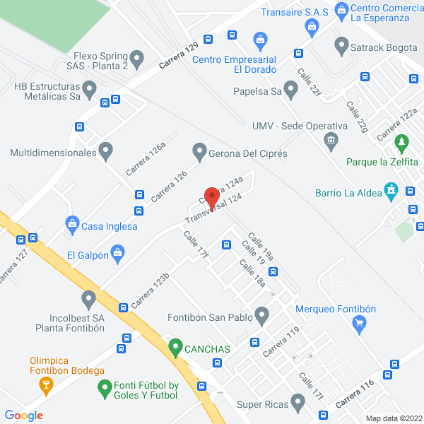 Mapa de Coarali S.A.