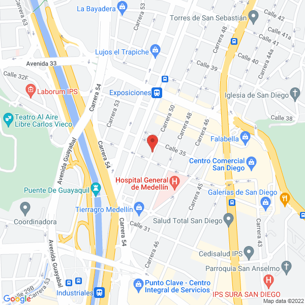 Mapa de Colchonería Induamérica
