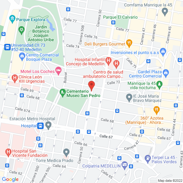 Mapa de Colchonería Osdal