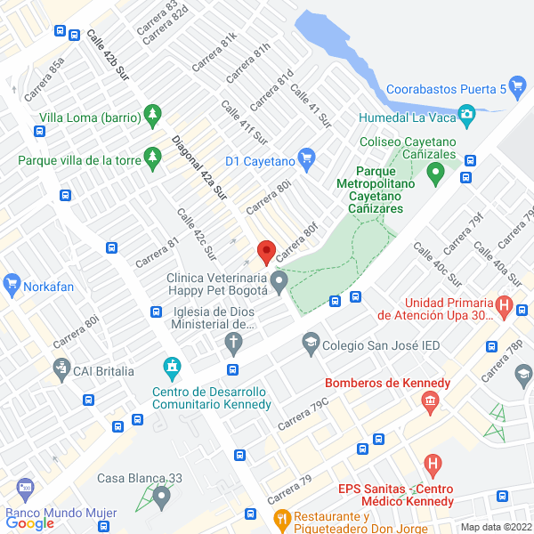Mapa de Colchones Ortopedicos Tentacion