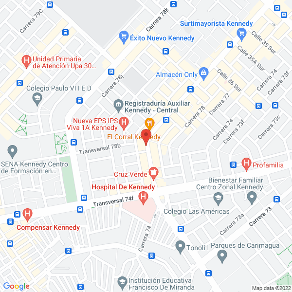 Mapa de Centro Colombiano De Estética Dental S.A.S.