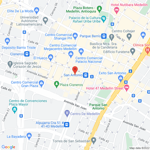 Mapa de Centro Comercial Edificio Nuevo Guayaquil