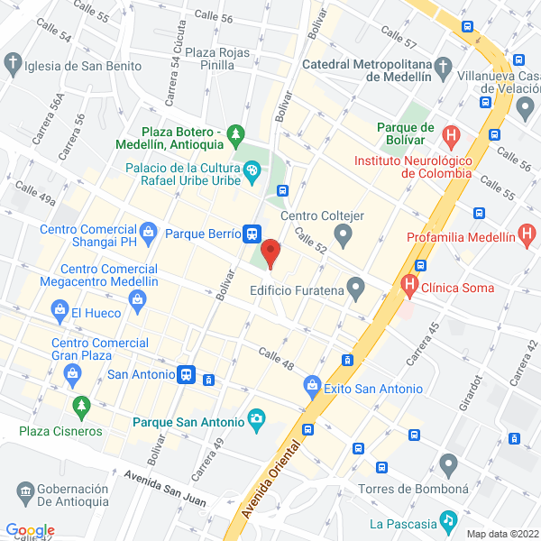 Mapa de Centro Comercial El Parque De Itaguí