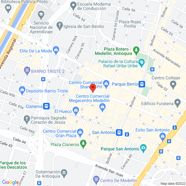 Mapa de Centro Comercial Los Panches