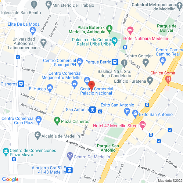 Mapa de Administradora De Arrendamientos San Antonio