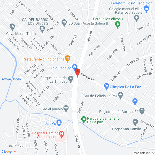 Map of Centro De Conversiones Y Taller La Trinidad