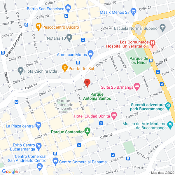 Map of Centro De Desarrollo Productivo De Confeccion