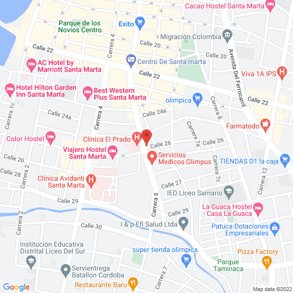 Map of Centro De Procedimientos Urológicos Litoprado