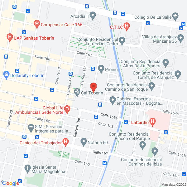 Mapa de Centro De Repuestos Y Mantenimiento
