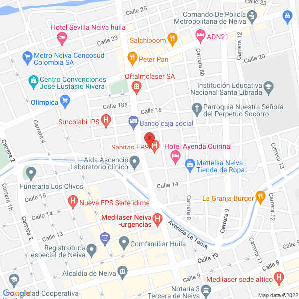 Map of Centro De Terapias Ips Y Cía Ltda.