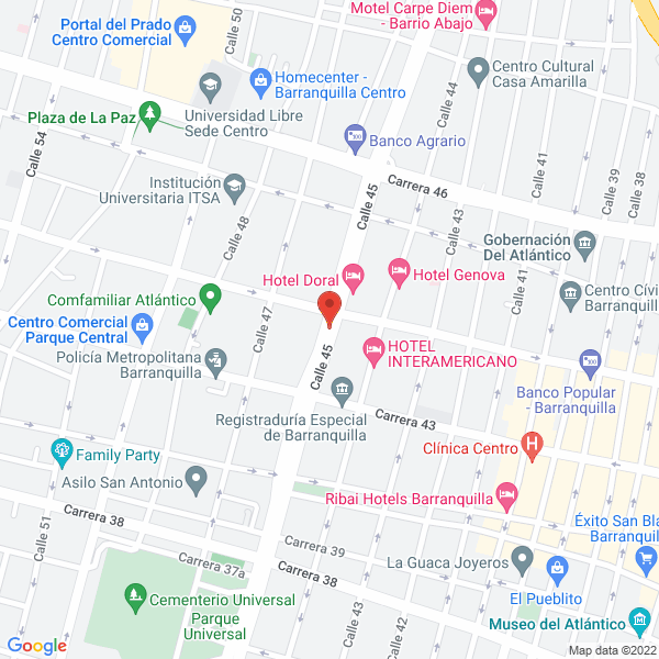Map of Clínica Dental Caracas