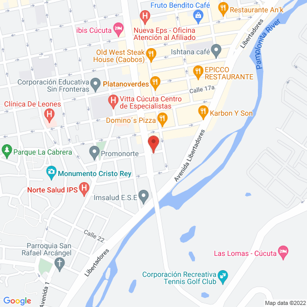 Map of Clínica De Medicina Láser Bienestar