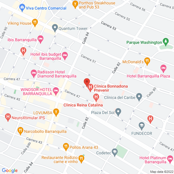 Map of Clínica Prevenir