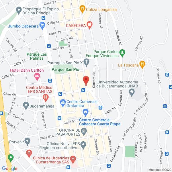 Map of Centro De Negocios Hp