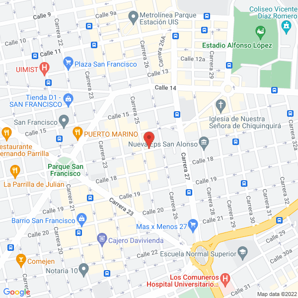 Map of Centro De Odontologia Y Estetica Body Light