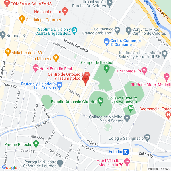 Mapa de Centro De Ortopedia Y Traumatologia El Estadio S.A.