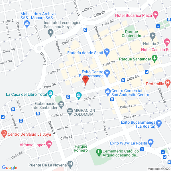 Map of Colchones Hada