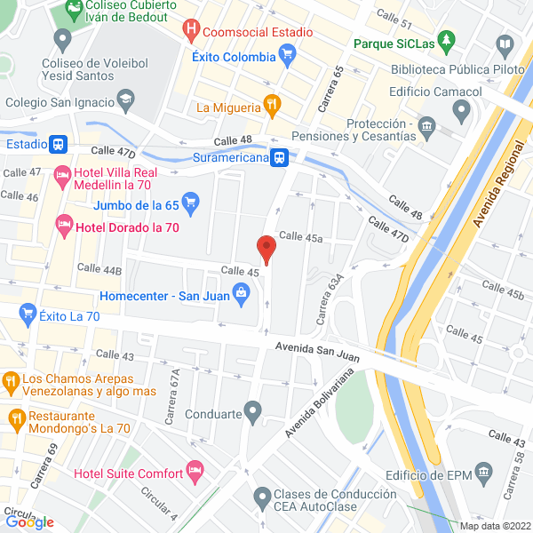 Mapa de Colegas Colegio Antioqueño De Abogados