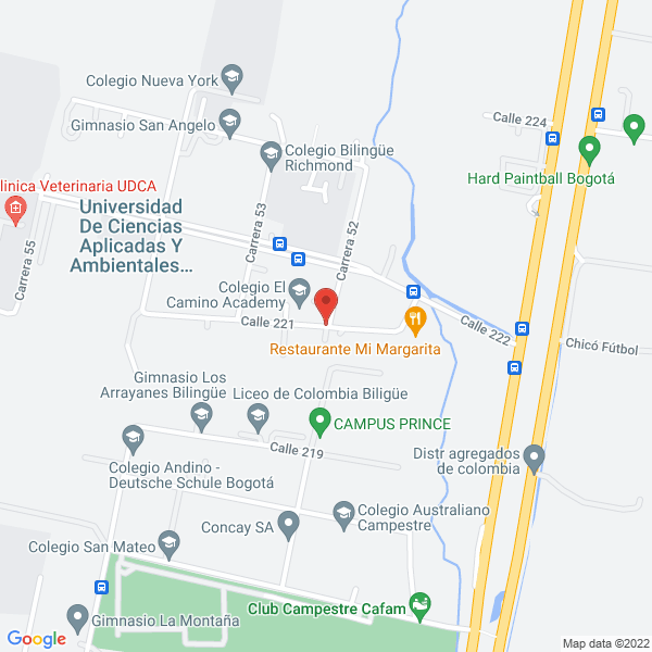 Mapa de Colegio Mount Vernon Ltda