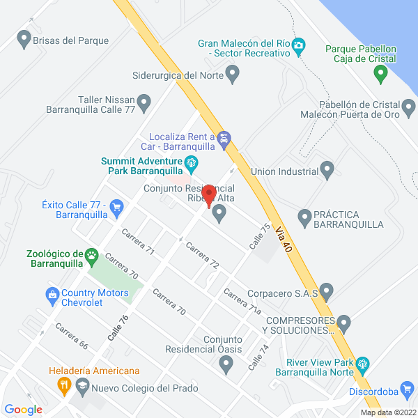 Map of Centro Ferretero Industrial Ltda.