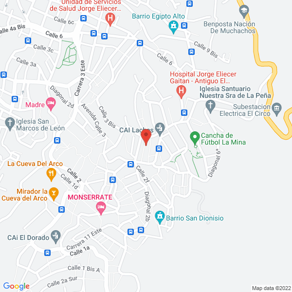 Mapa de Centro Infantil Madre De Dios