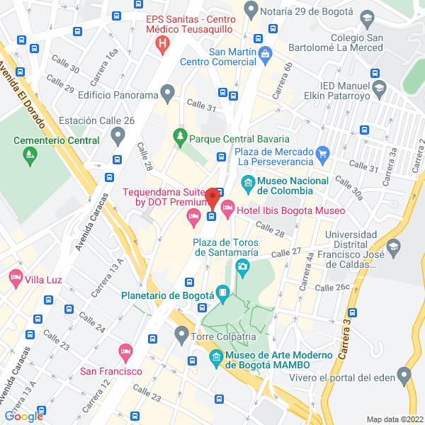 Mapa de Centro Internacional De Viajes