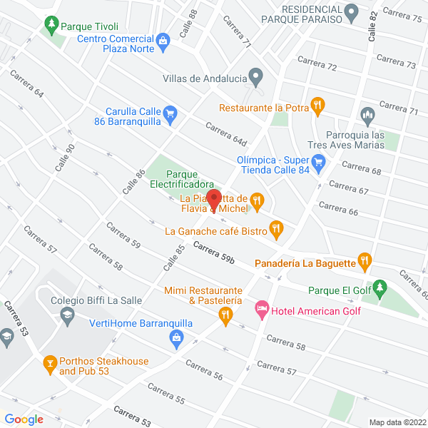 Map of Centro Italiano De Barranquilla S.A.