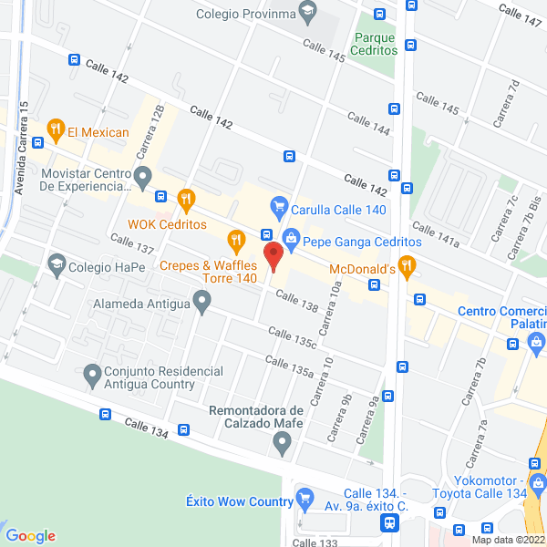Mapa de Centro Lavex