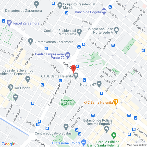 Mapa de Centro Médico Andino