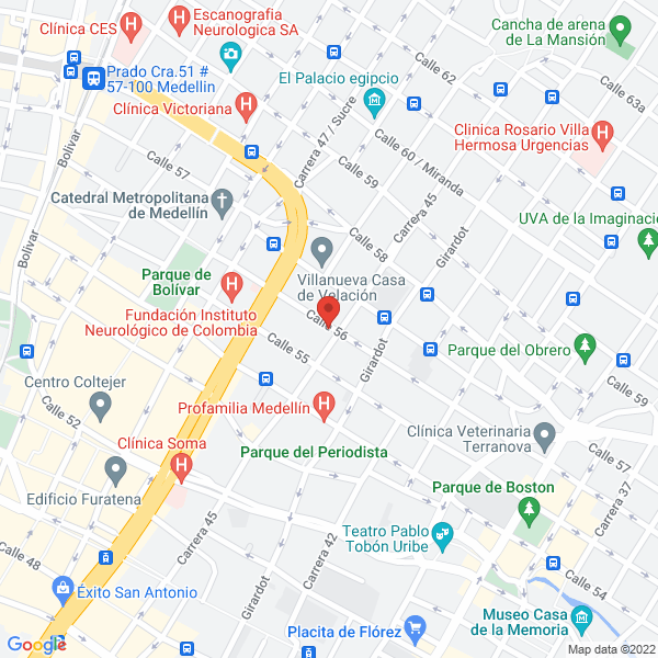Mapa de Centro Médico Bioenergético Saint Germain