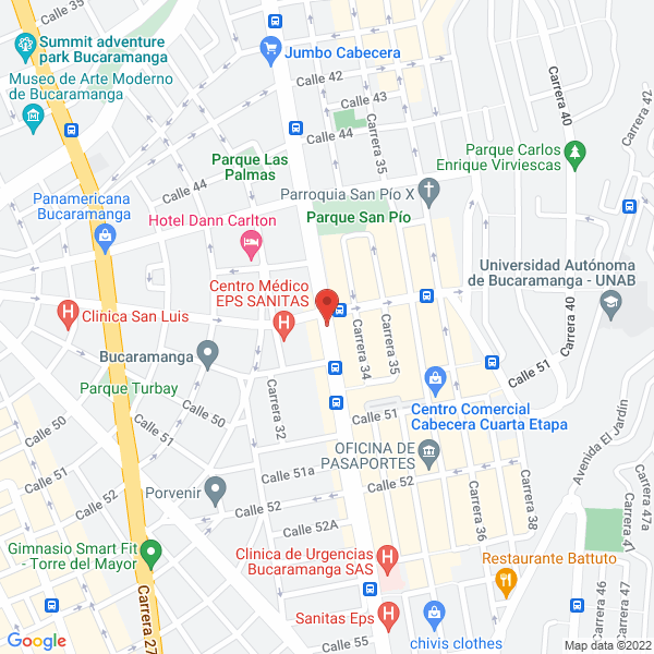 Map of Centro Naturista Nueces & Semillas