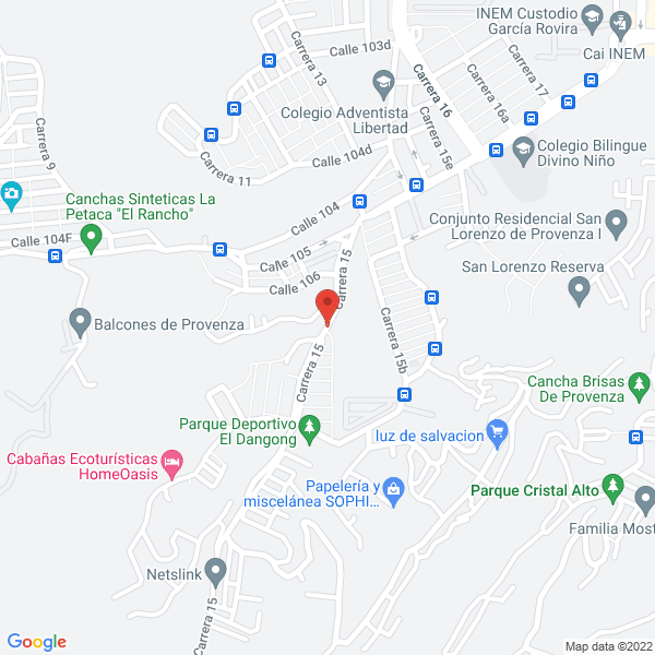 Map of Colegio Santa Ana