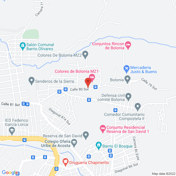 Mapa de Colegio Ofelia Uribe De Acosta Ied