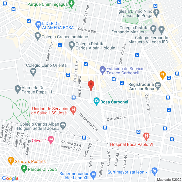 Mapa de Colegio Pedagogico Daniel Felipe