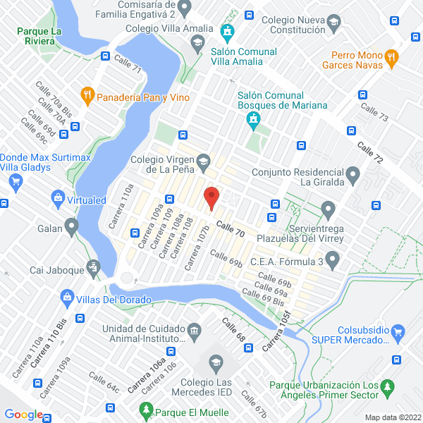 Mapa de Cerrajería Seguridad Colombia