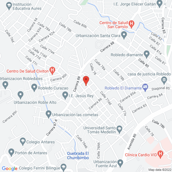 Mapa de Centro Médico San Gerardo