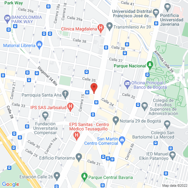 Mapa de Centro Médico Ecomédica E.U.