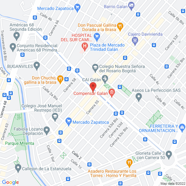 Mapa de Centro Naturista María Del Mar