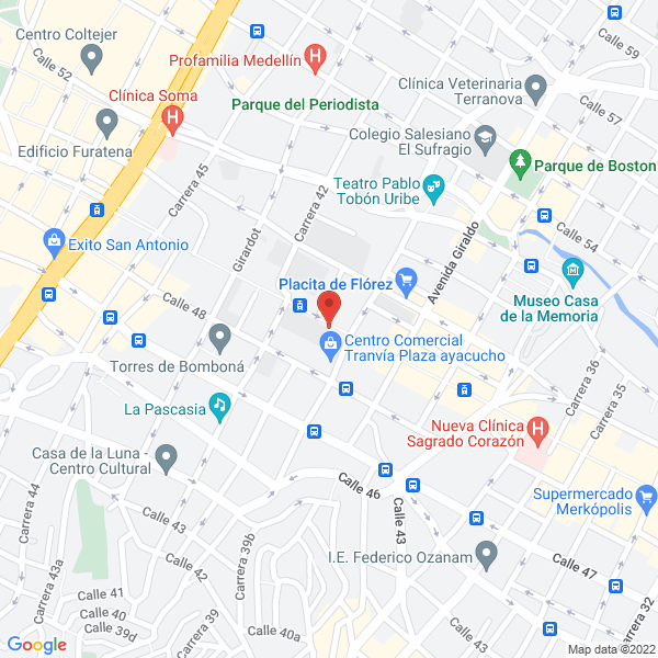 Mapa de Cooperativa Multiactiva De Militares En Retiro Antioquia