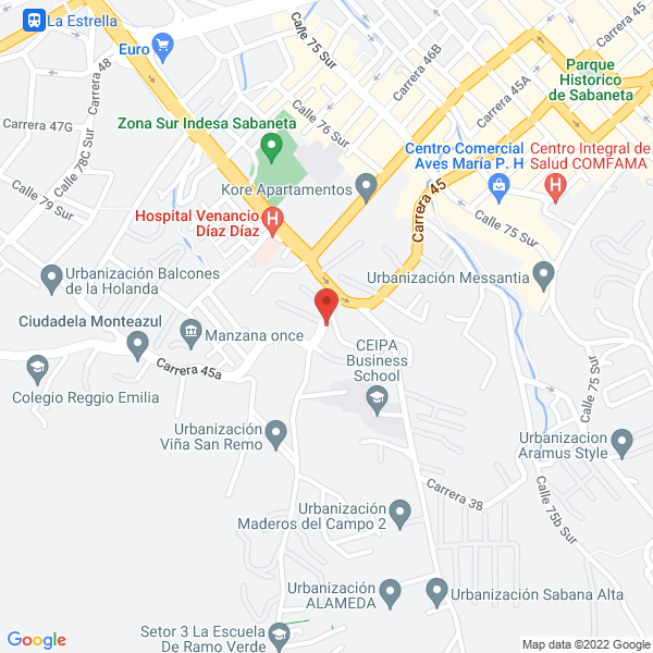 Mapa de Centro Educativo Mi Canguro Felíz