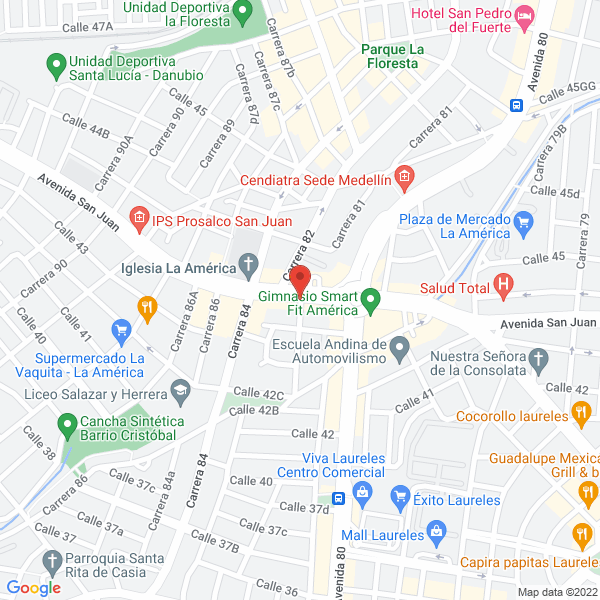 Mapa de Certimotos La 44