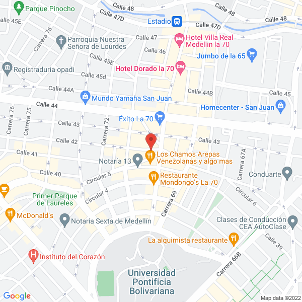 Mapa de Chica García Elizabeth