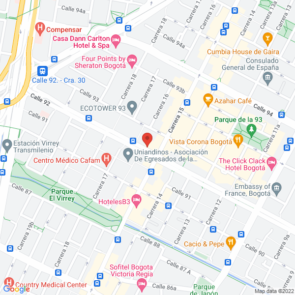 Mapa de Chicó Tours Ltda